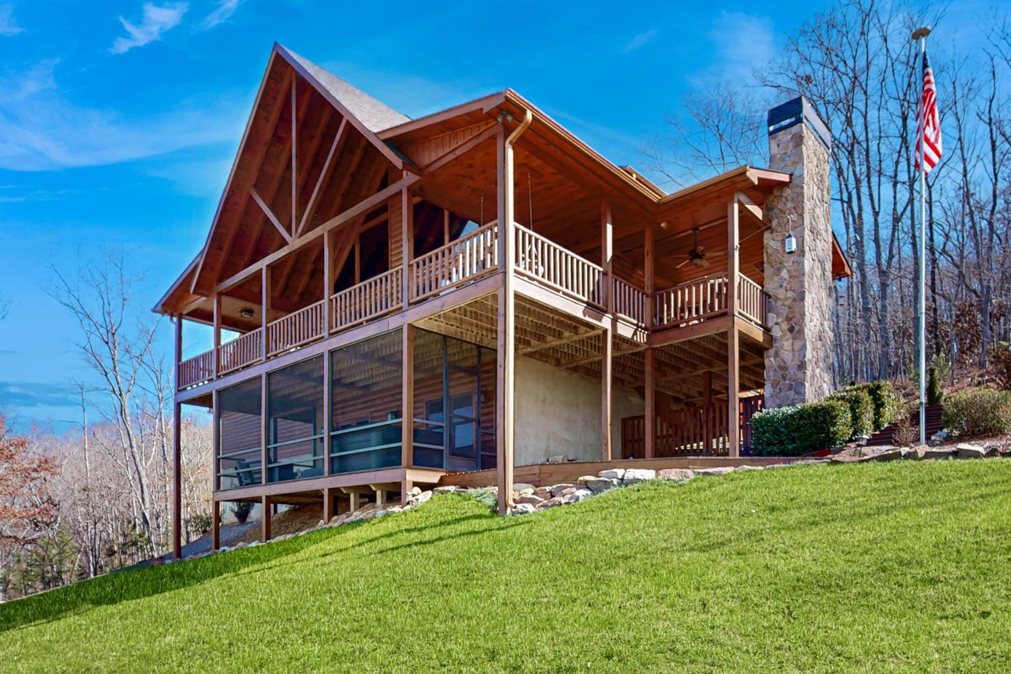 Bougie Bear Cabin Morganton Exterior foto